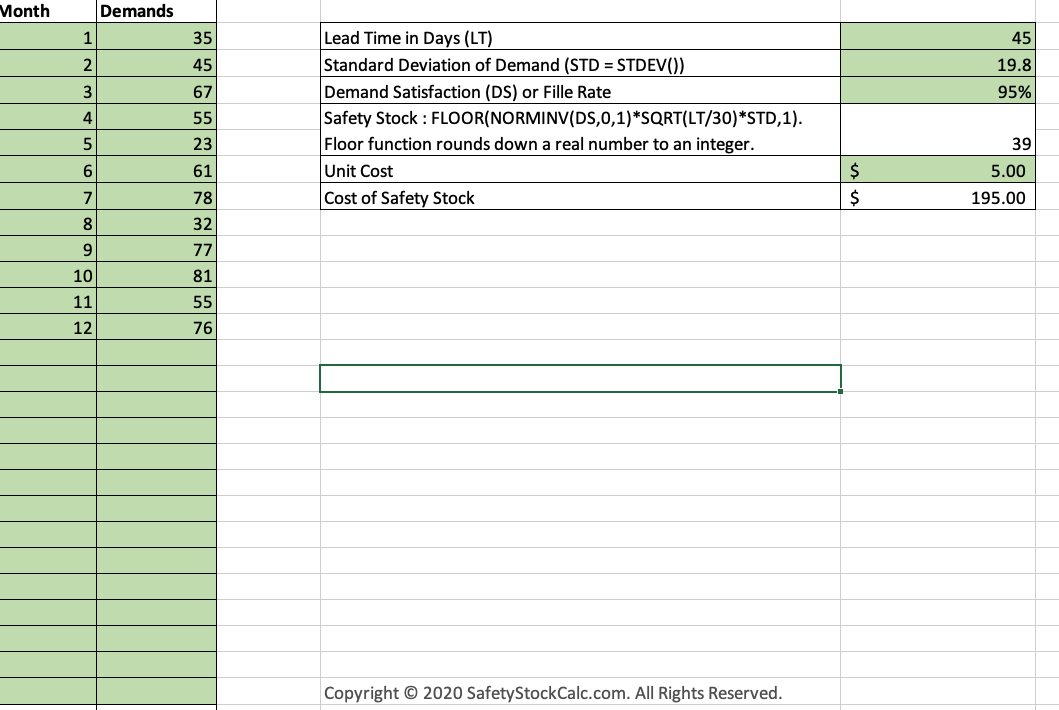 SS calculator